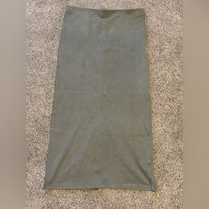 Wild Fable light olive Green midi Skirt